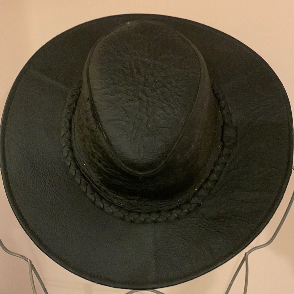 Leather hat
